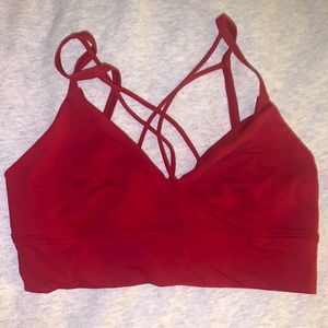 Alo Yoga red sports bra. Medium.